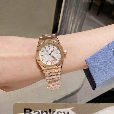 Audemars Piguet accessories Lady Watch 316L Steel 33mm Royal Oak Offshore Series Two-tone Rose Gold Strap